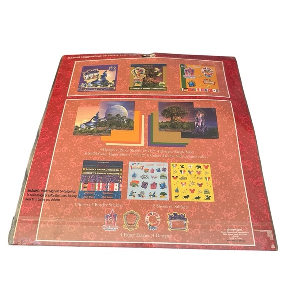 WALT DISNEY WORLD Parks and Icons Scrapbooking Kit " NEW " - Picture 2 of 2